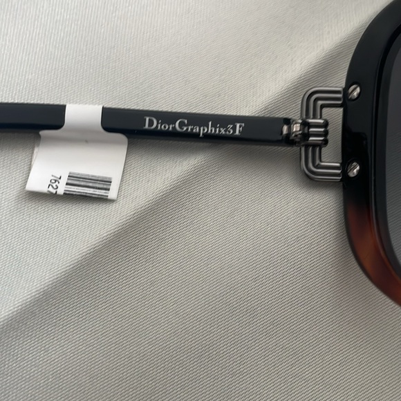 NWT - Authentic Hard to Find Christian Dior Graphix 3F Black Havana Sunglasses. - Picture 5 of 11